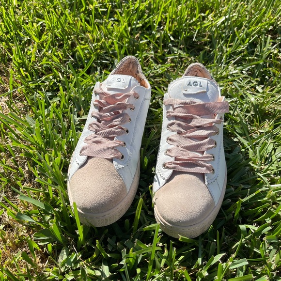 AGL Sade Sneaker white leather  (Women) size 39 US 9 low top - Picture 11 of 13